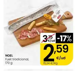 Eroski NOEL Fuet tradicional oferta