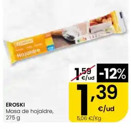 Eroski EROSKI Masa de hojaldre oferta