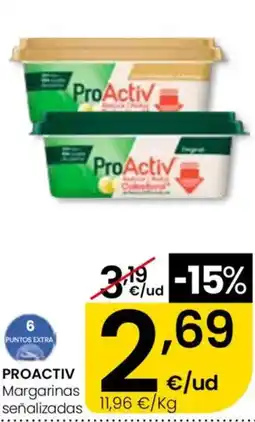Eroski PROACTIV Margarinas señalizadas oferta