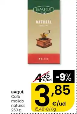 Eroski BAQUÉ Café molido natural oferta