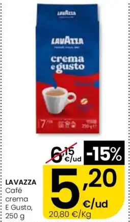 Eroski LAVAZZA Café crema E Gusto oferta