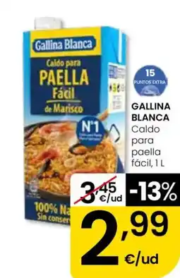 Eroski GALLINA BLANCA Caldo para paella fácil oferta