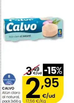 Eroski CALVO Atún claro al natural oferta