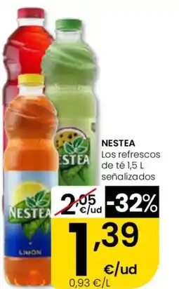Eroski NESTEA Los refrescos de té señalizados oferta