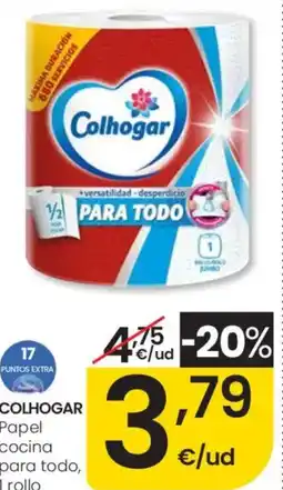 Eroski COLHOGAR Papel cocina para todo, 1 rollo oferta