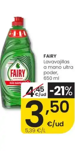 Eroski FAIRY Lavavajillas a mano ultra poder oferta