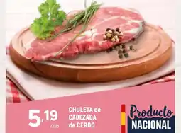 Coviran Chuleta de cabezada de cerdo oferta