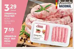 Coviran ADELIS Longaniza de pollo pavo oferta