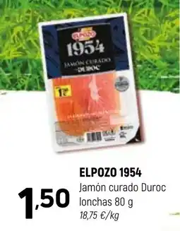 Coviran ELPOZO 1954 Jamón curado Duroc lonchas oferta