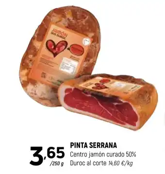 PINTA SERRANA Centro jamón curado 50% Duroc al corte