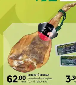 Coviran EXQUISITÉ COVIRAN Jamón Gran Reserva pieza oferta