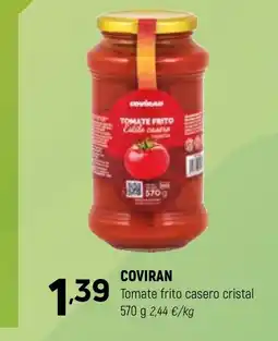 Coviran COVIRAN Tomate frito casero cristal oferta