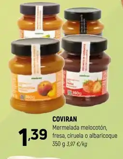 Coviran COVIRAN Mermelada melocotón, fresa, ciruela o albaricoque oferta