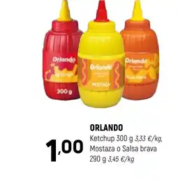 Coviran ORLANDO Ketchup Mostaza o Salsa brava oferta