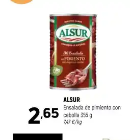Coviran ALSUR Ensalada de pimiento con cebolla oferta