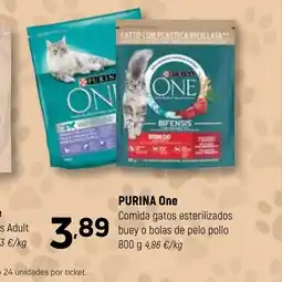Coviran PURINA ONE Comida gatos esterilizados buey o bolas de pelo pollo oferta