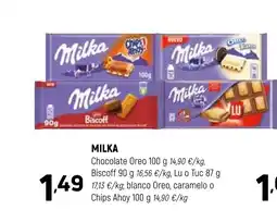 Coviran MILKA Chocolate Oreo oferta