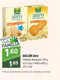 Coviran GULLÓN Zero Galletas desayuno oferta