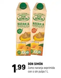 Coviran DON SIMÓN Zumo naranja exprimida con o sin pulpa oferta
