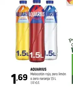 Coviran AQUARIUS Melocotón rojo, zero limón o zero naranja oferta