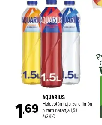 Coviran AQUARIUS Melocotón rojo, zero limón o zero naranja oferta