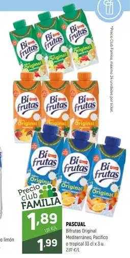 Coviran PASCUAL Bifrutas Original Mediterráneo, Pacífico o tropical oferta