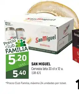 Coviran SAN MIGUEL Cerveza lata oferta