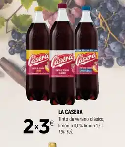 Coviran LA CASERA Tinto de verano clásico, limón o 0,0% limón oferta