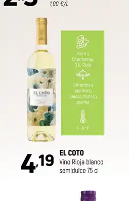 Coviran EL COTO Vino Rioja blanco semidulce oferta