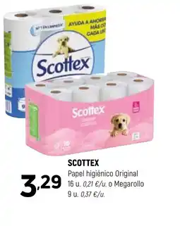 Coviran SCOTTEX Papel higiénico Original oferta