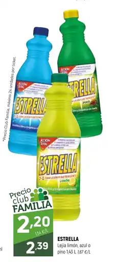 Coviran ESTRELLA Lejia limón, azul o pino oferta