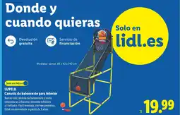Lidl LUPILU Canasta de baloncesto para interior oferta