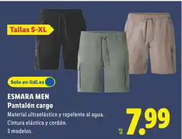 Lidl ESMARA MEN Pantalón cargo oferta