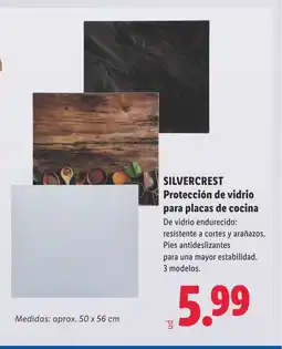 Lidl SILVERCREST Protección de vidrio para placas de cocina oferta