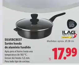Lidl SILVERCREST Sartén honda de aluminio fundido oferta