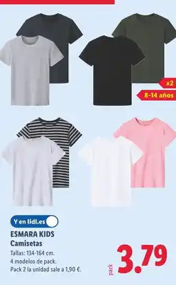 Lidl ESMARA KIDS Camisetas oferta