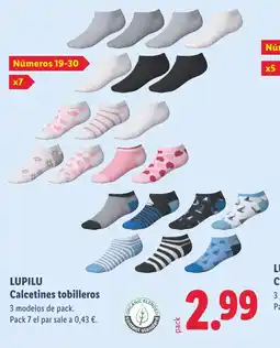 Lidl LUPILU Calcetines tobilleros oferta