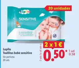 Lidl LUPILU Toallitas bebé sensitive oferta