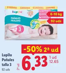 Lidl LUPILU Pañales talla 3 oferta