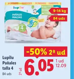 Lidl LUPILU Pañales talla 4 oferta