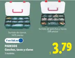 Lidl PARKSIDE Ganchos, tacos y clavos oferta