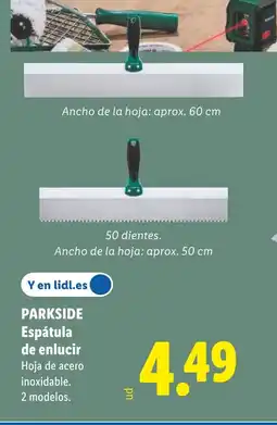Lidl PARKSIDE Espátula de enlucir oferta