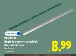 Lidl PARKSIDE Regla de yesero trapezoidal / Nivel de burbuja oferta