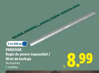PARKSIDE Regla de yesero trapezoidal / Nivel de burbuja