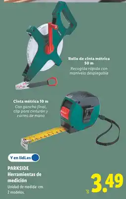 Lidl PARKSIDE Herramientas de medición oferta