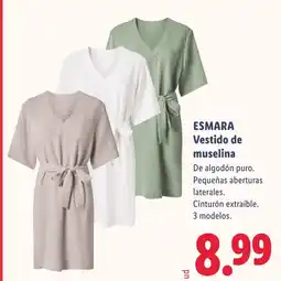 Lidl ESMARA Vestido de muselina oferta