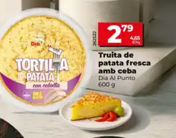 Dia DIA AL PUNTO Truita de patata fresca amb ceba oferta