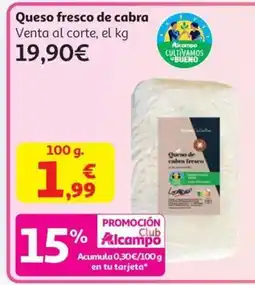 Alcampo Queso fresco de cabra oferta