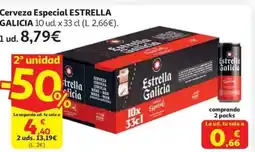 Alcampo ESTRELLA GALICIA Cerveza Especial oferta