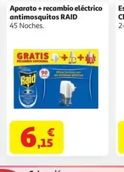 Alcampo RAID Aparato + recambio eléctrico antimosquitos oferta